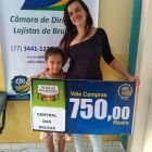 Ganhadores da campanha NATAL PREMIADO É NO COMÉRCIO DE BRUMADO