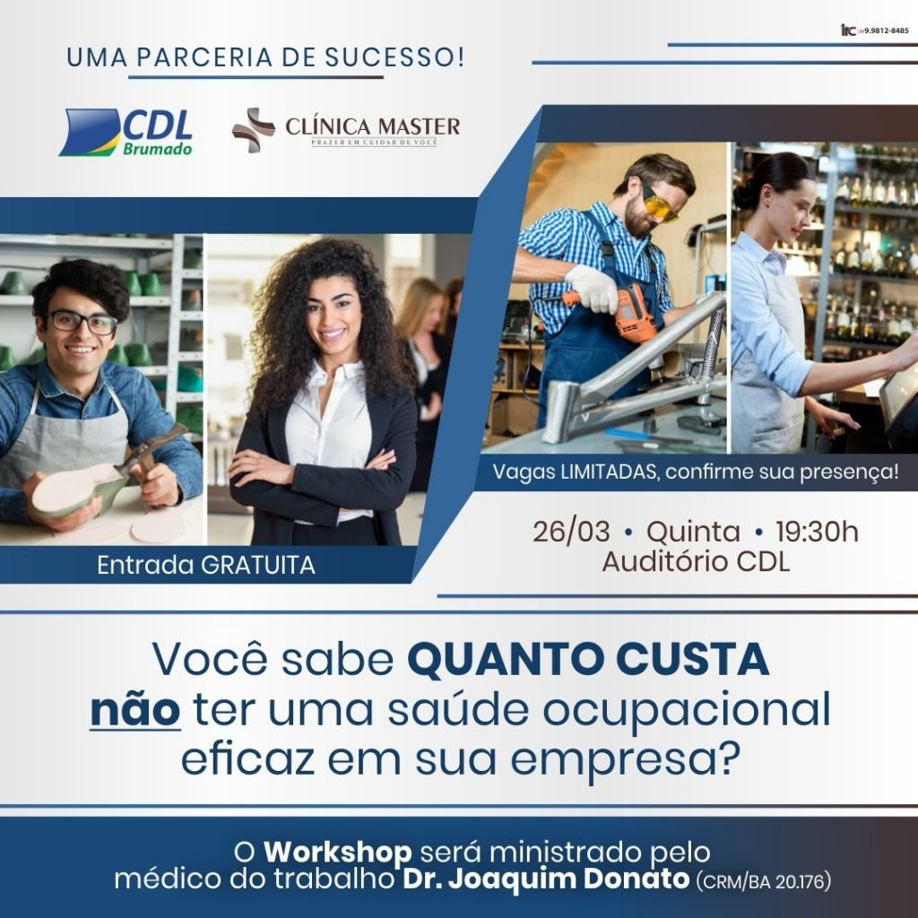 Uma parceria realizada para trazer o melhor conteúdo para você, empresário, empregador, empreendedor!  Garanta a sua vaga, a entrada será GRATUITA e a importância é fundamental! 