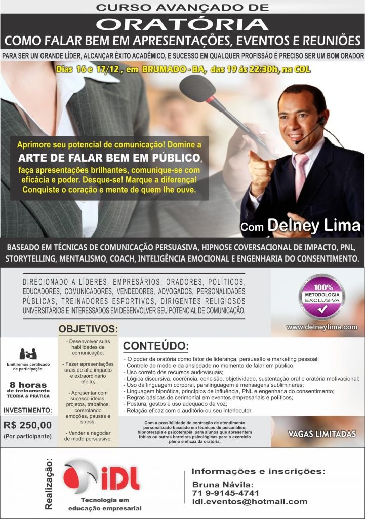 Curso Avançado de Oratória da CDL de Brumado