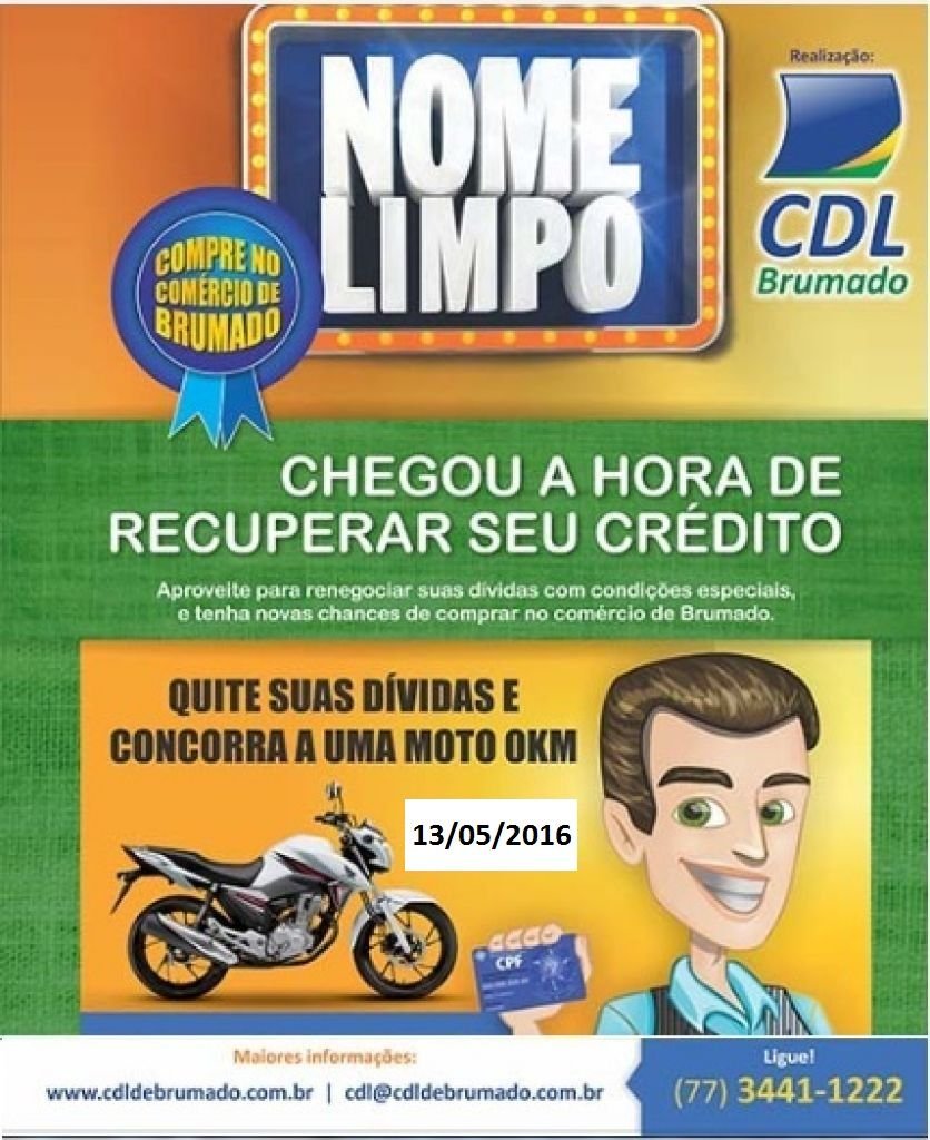 Feirão do Nome Limpo tem prazo prorrogado