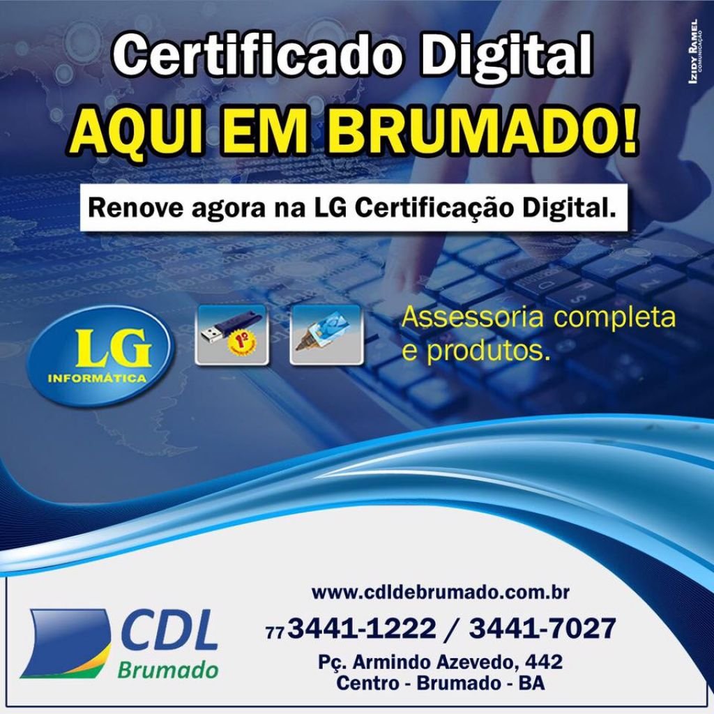 Aqui, na CDL de Brumado!