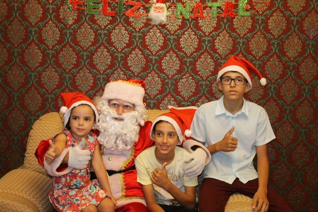 A alegria continua na casa do papai noel!
