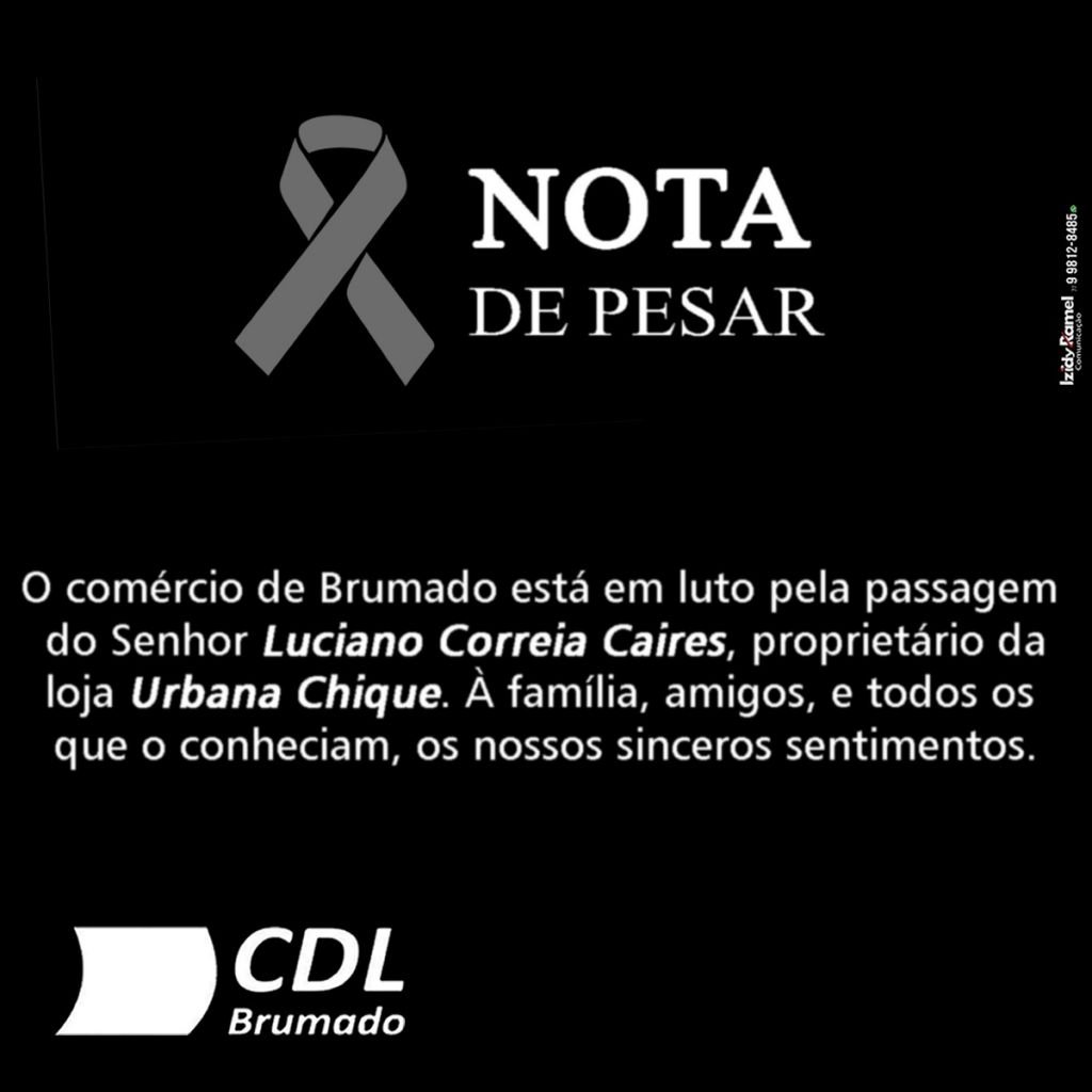 Aos familiares e amigos os nossos sinceros sentimentos.
