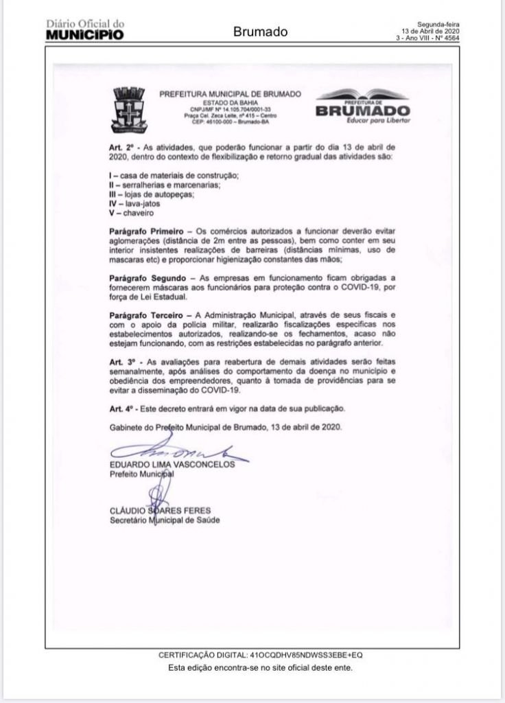Atenção! Decreto Nº 5251!