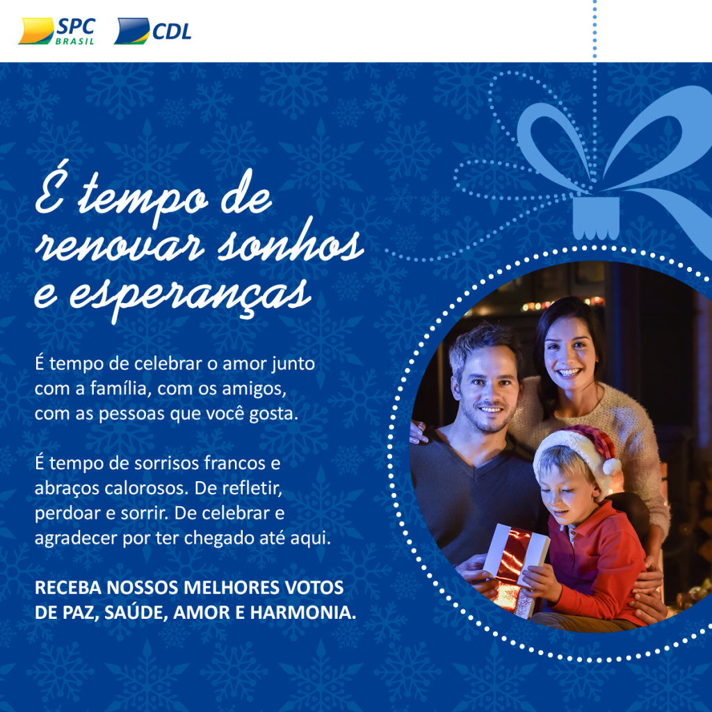 SPC e CDL desejam-lhe um feliz Natal!