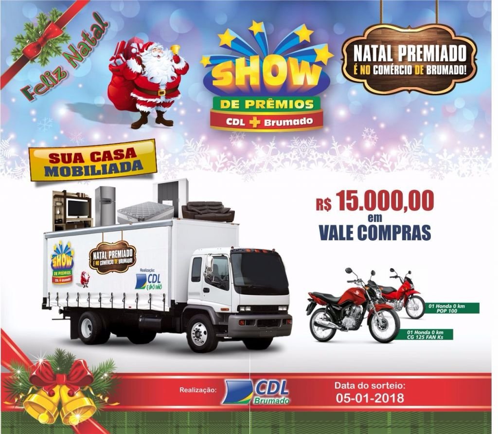 Natal Premiado é no comércio de Brumado!